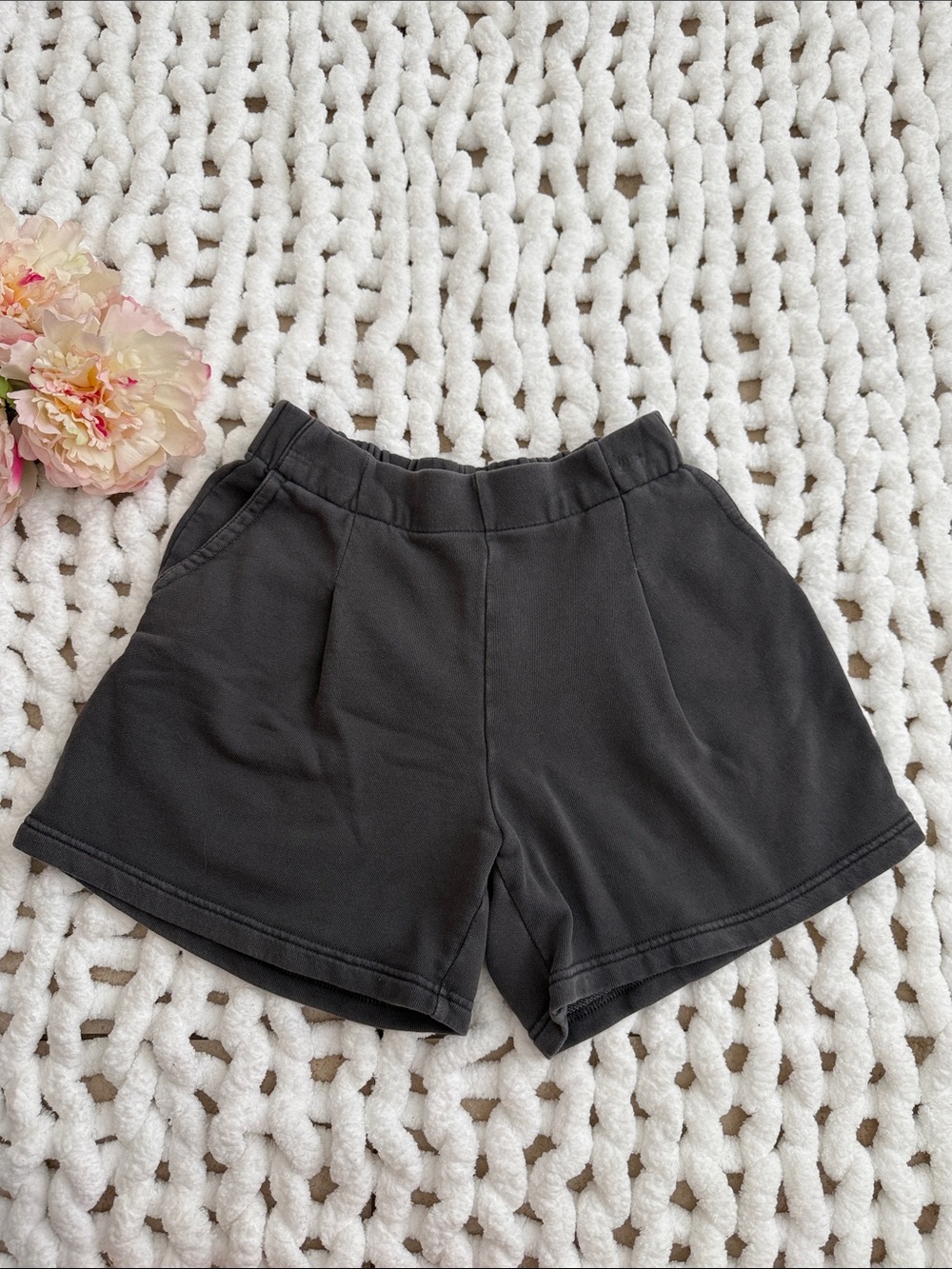Aerie Trouser Shorts Washed Gray XS